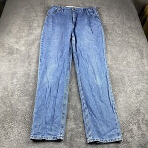 Lee Riders Straight Fit Jeans Womens 30x30 Blue Medium Wash High Rise